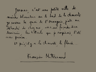 Ecriture François Mitterrand